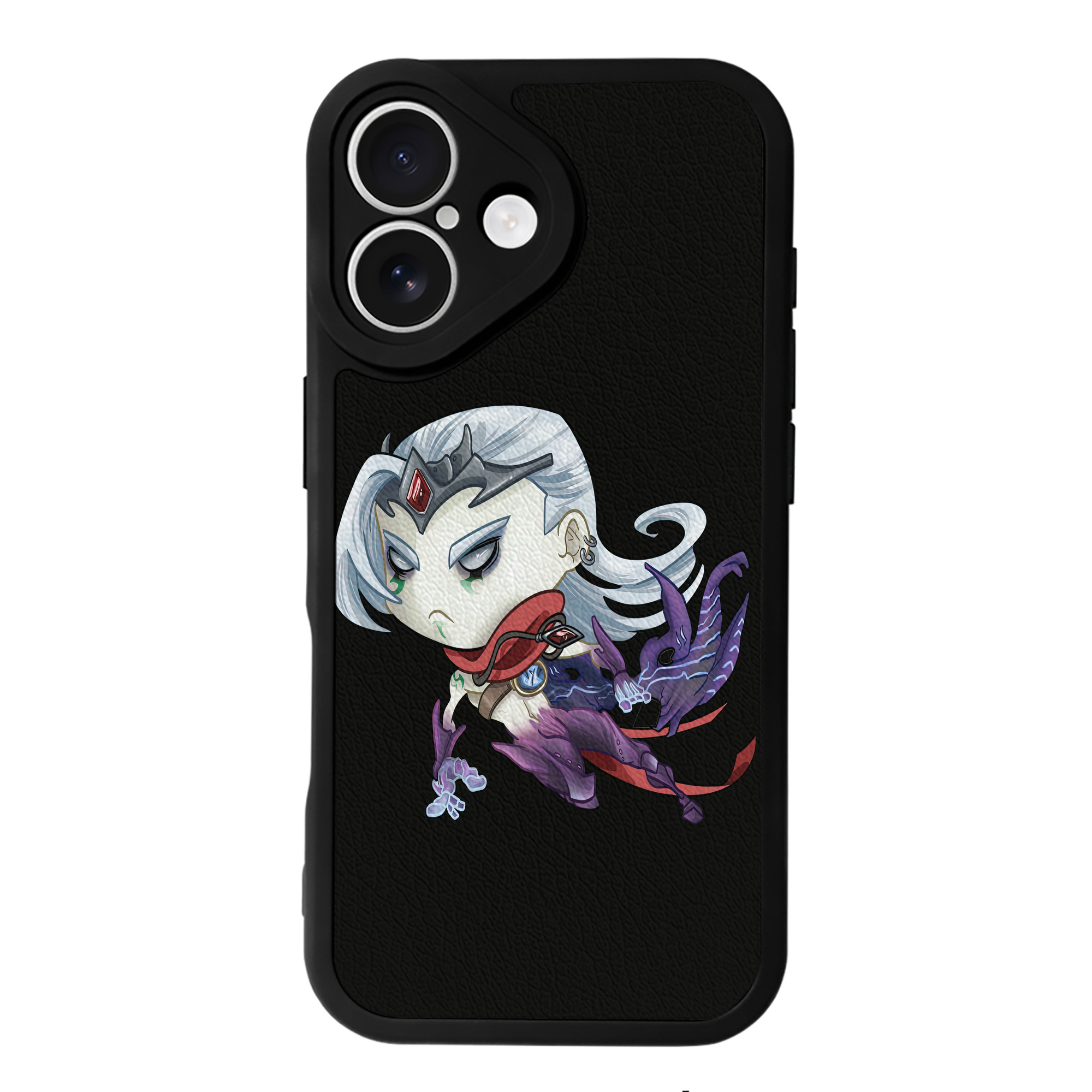 （画像用） リーグ・オブ・レジェンド League of Legends LOL 【iPhone 16シリーズ対応】シリコンスマホケース（レザー調） 材質：シリコン
